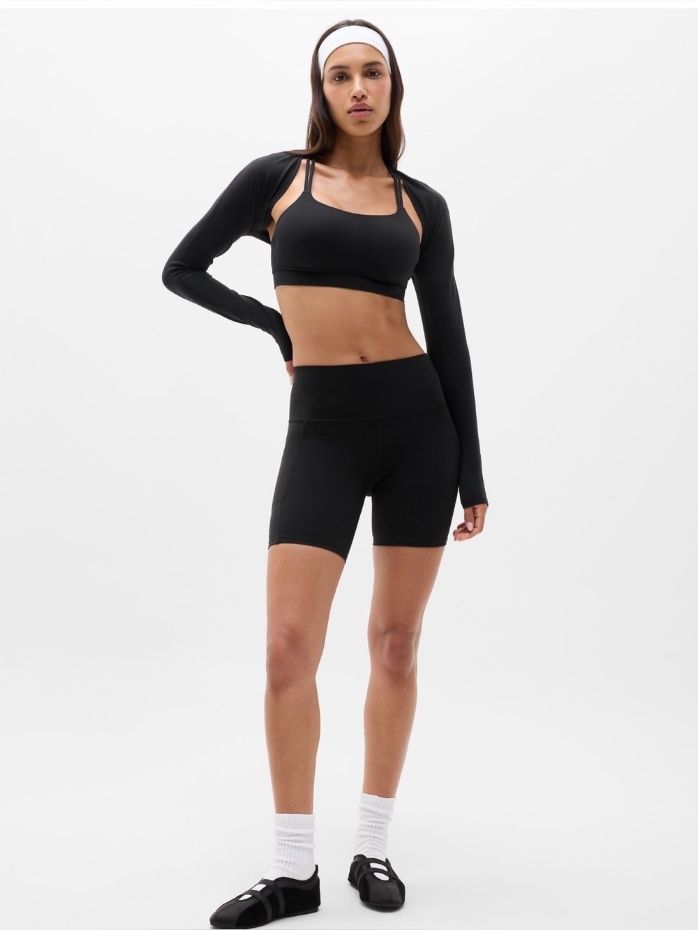 NWT Athleta Salutation Stash Pocket II 7” Black Shorts Size XXS.